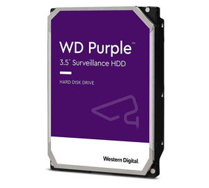 Western Digital WD Purple 1TB 3.5' Surveillance HDD 5400RPM 64MB SATA3 110MB/s 180TBW 24x7 64 Cameras AV NVR DVR 1.5mil MTBF 3yrs ~WD10EZEX