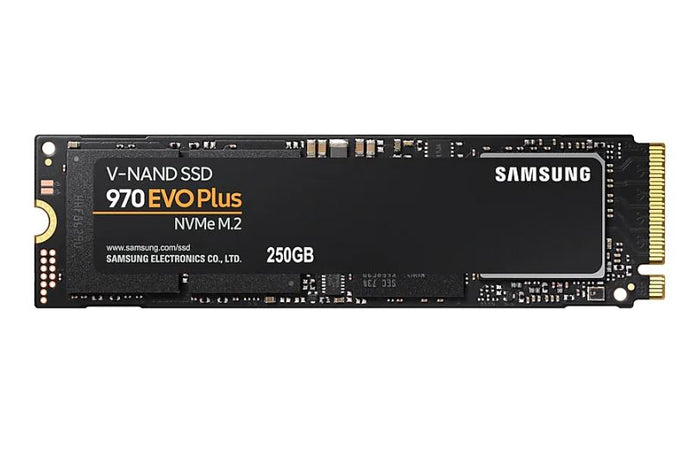 Samsung 970 EVO Plus 250GB PCIe NVMe SSD MLC 3500MB/s 2300MB/s 250K/550KIOPS 150TBW 5yrs wty