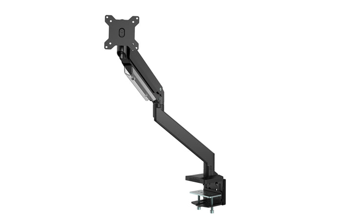 Brateck Single Monitor Heavy-Duty Gas Spring Aluminum Monitor Arm Fit Most 17'-35' Monitor Up to15kg per screen