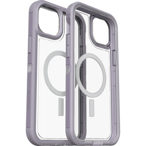 OtterBox Defender XT Clear MagSafe Apple iPhone 14 Plus Case Lavender Sky (Purple) - (77-90067), DROP+ 5X Military Standard, Multi-Layer, Raised Edges