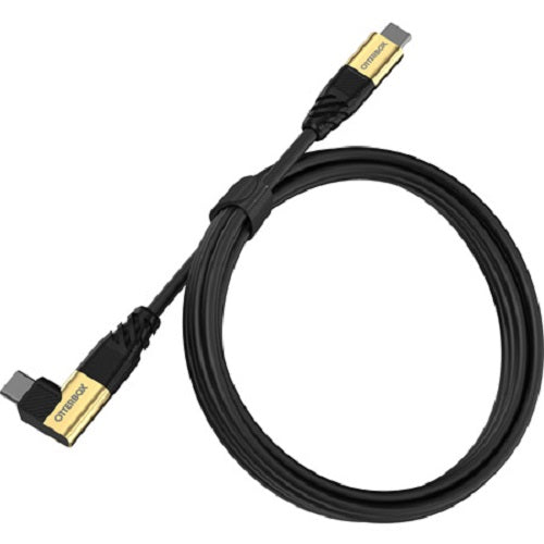 [LS] OtterBox USB-C to USB-C (3.2 Gen 1) Fast Charge Premium Cable (1.8M)-Black(78-80213), 5 AMPS (100W),Samsung Galaxy,iPad,MacBook,Google,OPPO,Nokia