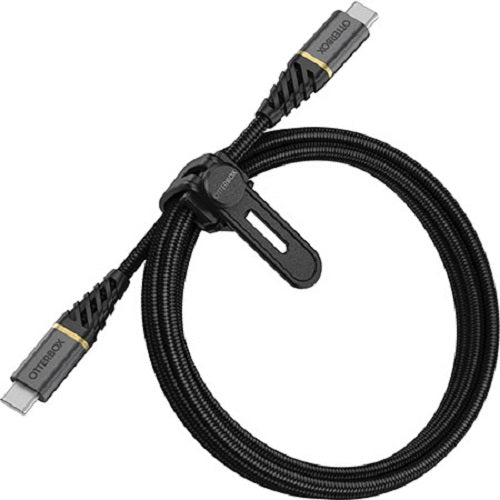 OtterBox USB-C to USB-C (2.0) Fast Charge Premium Cable (1M) - Black(78-52677),60W,10K Bend/Flex,Braided,Samsung Galaxy,iPad,MacBook,Google,OPPO,Nokia