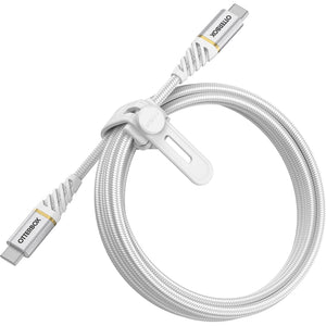 OtterBox USB-C to USB-C (2.0) Fast Charge Premium Cable (2M) - White(78-52681),60W,10K Bend/Flex,Braided,Samsung Galaxy,iPad,MacBook,Google,OPPO,Nokia