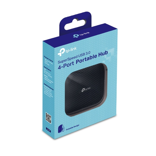 TP-Link UH400 USB3.0 Hub 4 Ports, Portable, Up to 5Gbps, 4 Devices USB3.0 Type A, No Power Adapter Needed